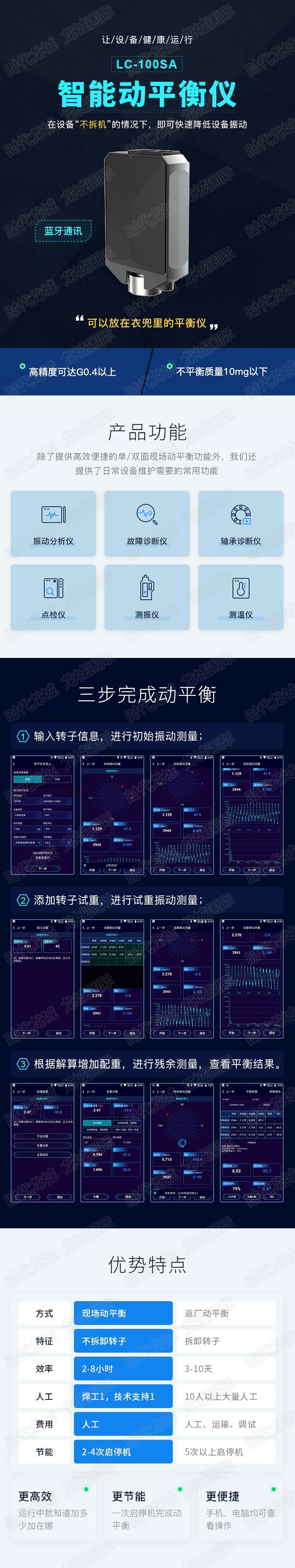 LC100SA智能現場動平衡儀詳情圖